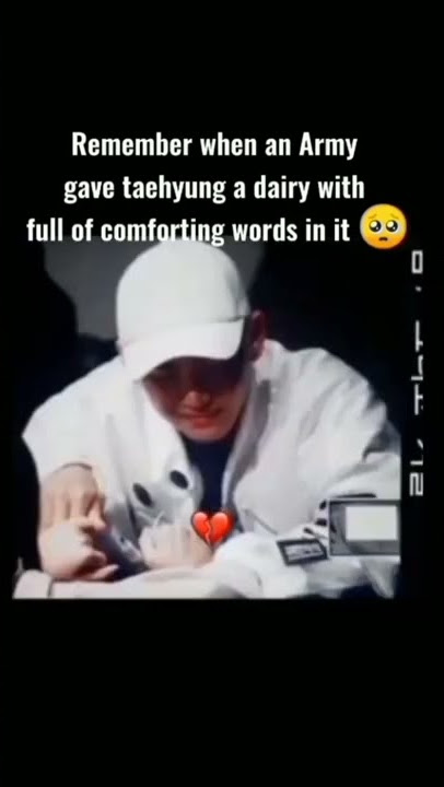 Taehyung crying at fan meeting ๐ญ