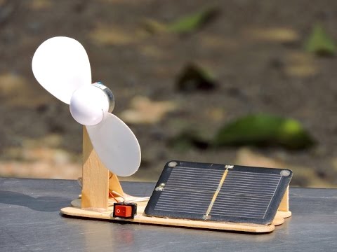 How to Make a Mini Solar Powered Fan at Home - YouTube