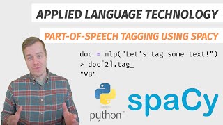 Part-of-speech tagging using spaCy