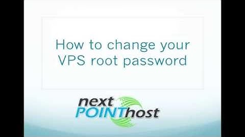 How to change your Linux VPS root password