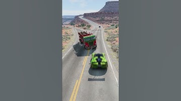 Realistic Highway Car Crashes #214 #shorts #beamngdrive