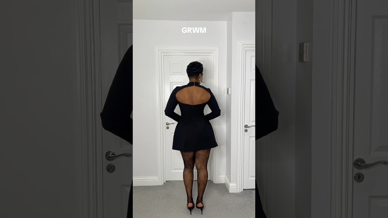 Grwm- date night edition 🖤 dress from @BABYBOO FASHION