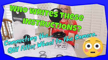 Who Writes These INSTRUCTIONS!  Holy Cow! Connecting the QHY CWF3 filter wheel to a QHY 268m Camera