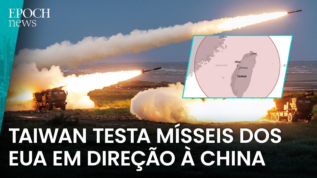 Taiwan realiza testes inéditos com mísseis HIMARS, sinalizando compromisso com os EUA