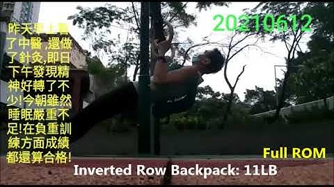 Inverted Row Backpack 11LB 20210612