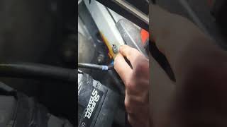 2009 Acura MDX negative battery cable repair. #automobile #acura #mdx #battery