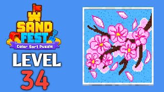 Sand Fest - Color Sort Puzzle Level 34 Solution  screenshot 4