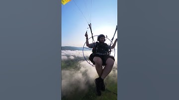 Flying ABOVE the CLOUDS is AMAZING! #aviation #flight #paramotor #ppg