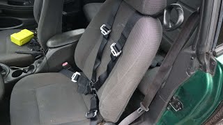 Installing 4PT Racing Belts Without a Harness Bar