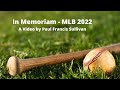 Mlb in memoriam 2022