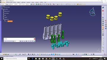 4 cylinder engine Catia V5