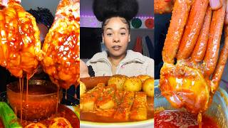 SO YUMMY | Lobster, King Crab, Onion Boil, Imitation Crab, and More Mukbang