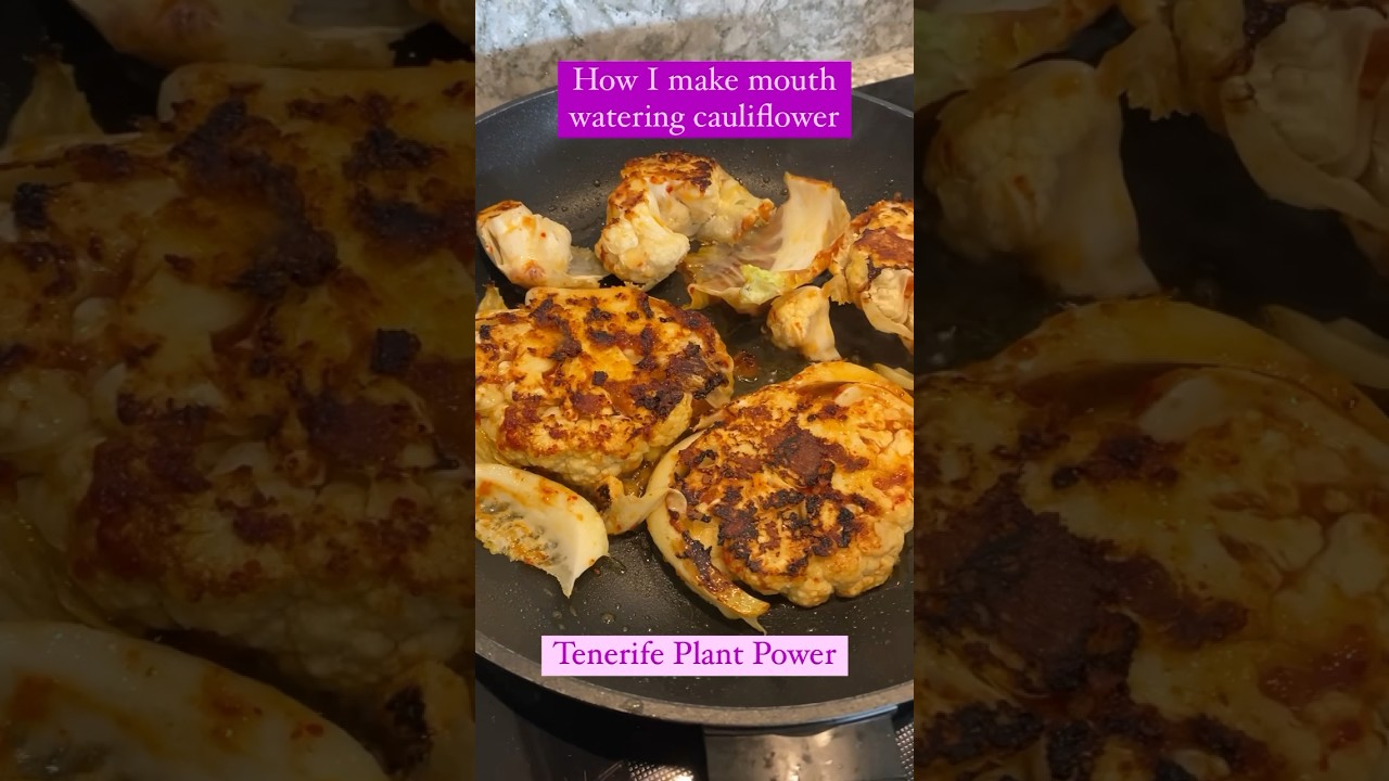 Cauliflower Mouth watering Steak plantbased vegan cauliflower 