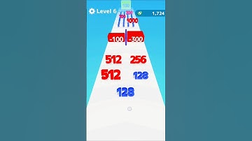 Number Run 3D Max Level #shorts #gaming