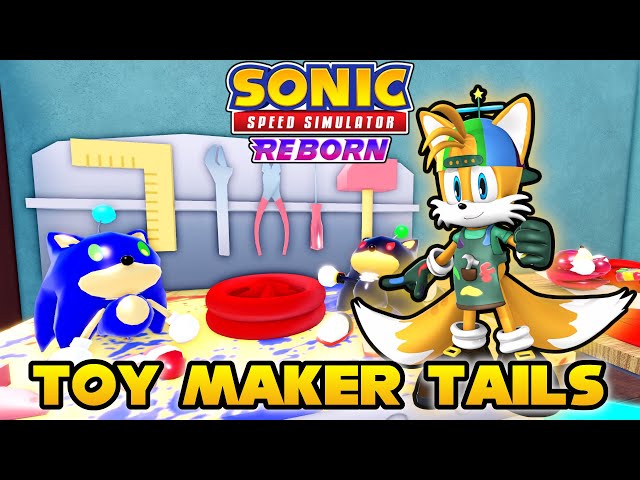 Create a Sonic Speed Sim REBORN - All Skins [Toy Maker Tails