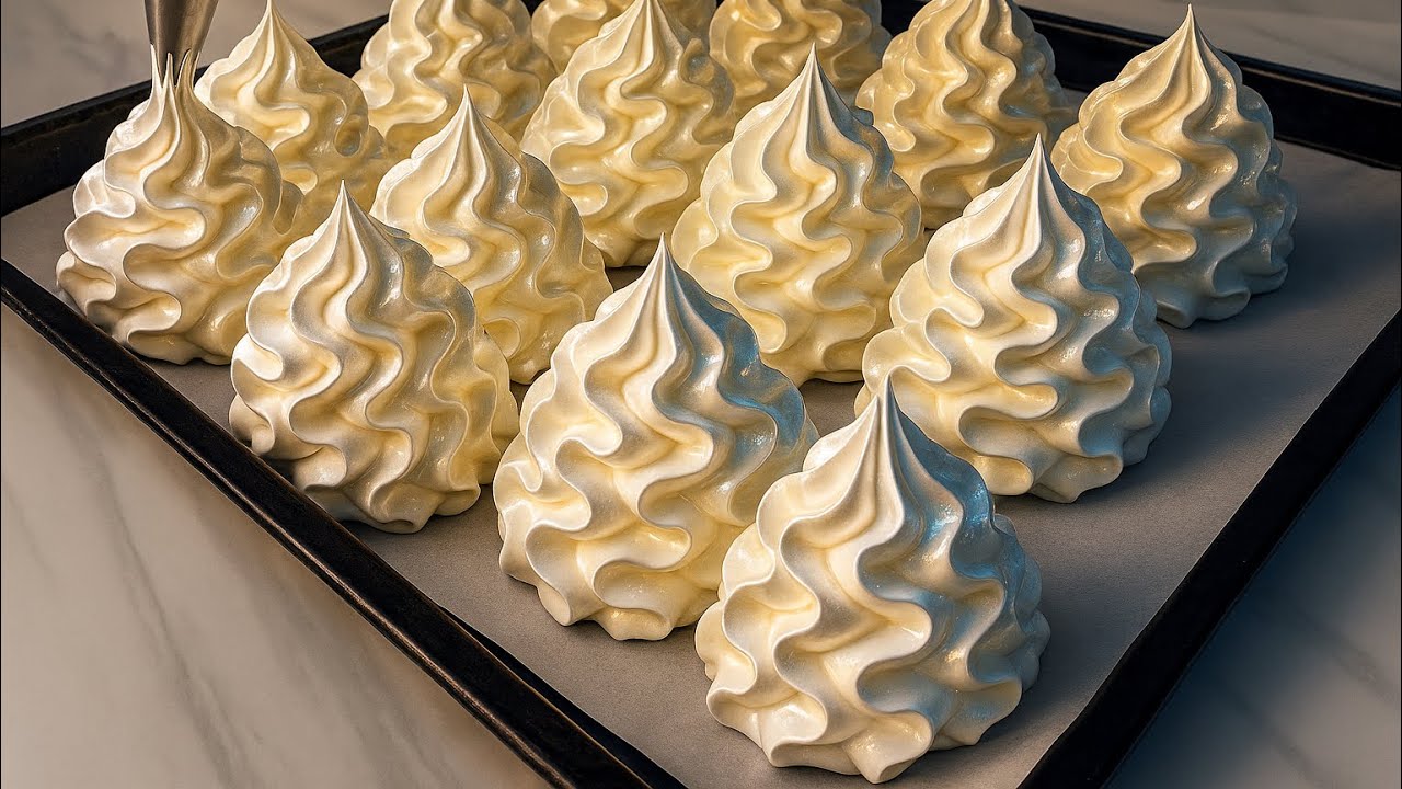 Deliciosos y crujientes merengues o suspiros