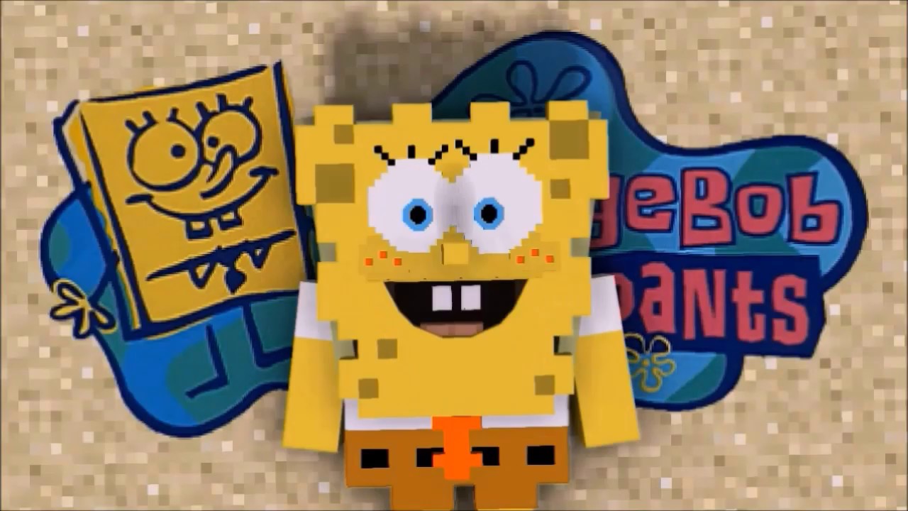 SpongeBob Theme song in Minecraft Animation (R.I.P Stephen 