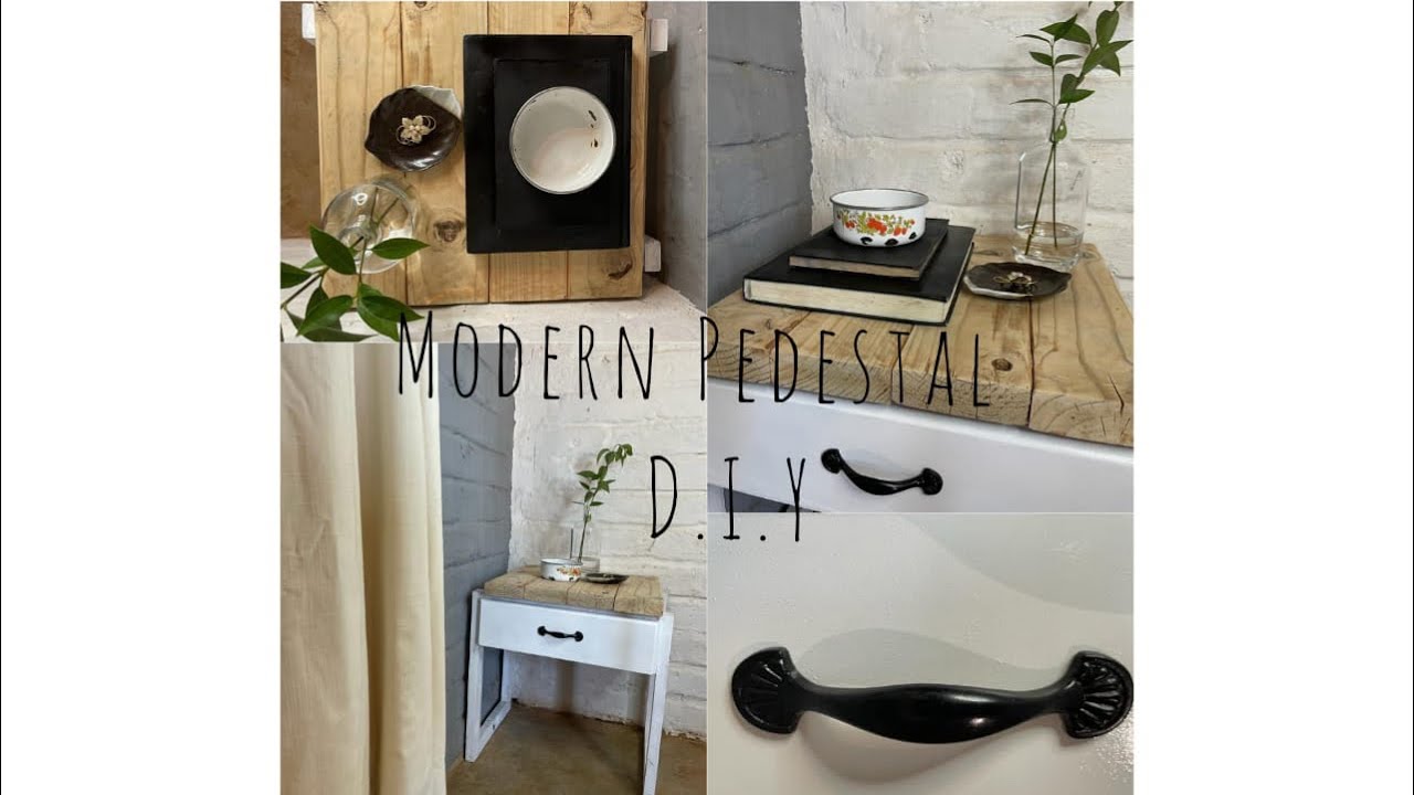 South Africa| DIY| Home Decor| How to DIY your Own Modern Pedestal on a Budget [Modern+Minimalistic]