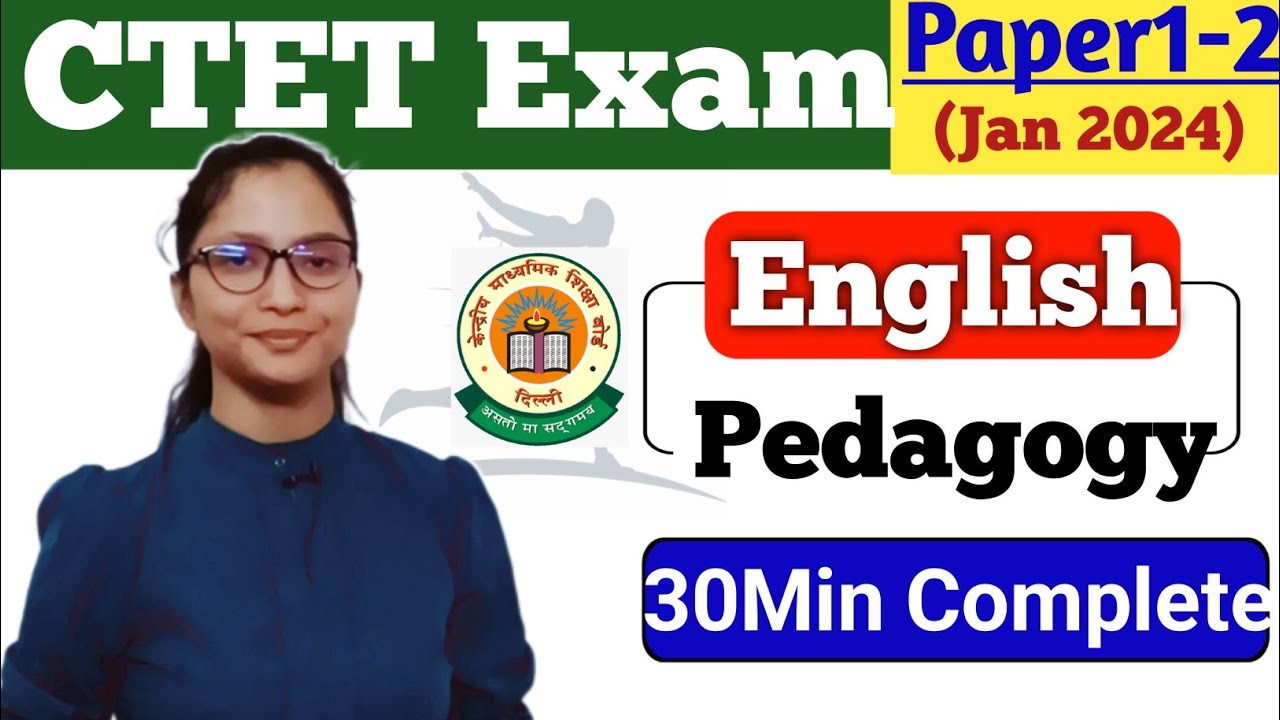 English Pedagogy Marathon for CTET 2024 | CTET English Pedagogy ...