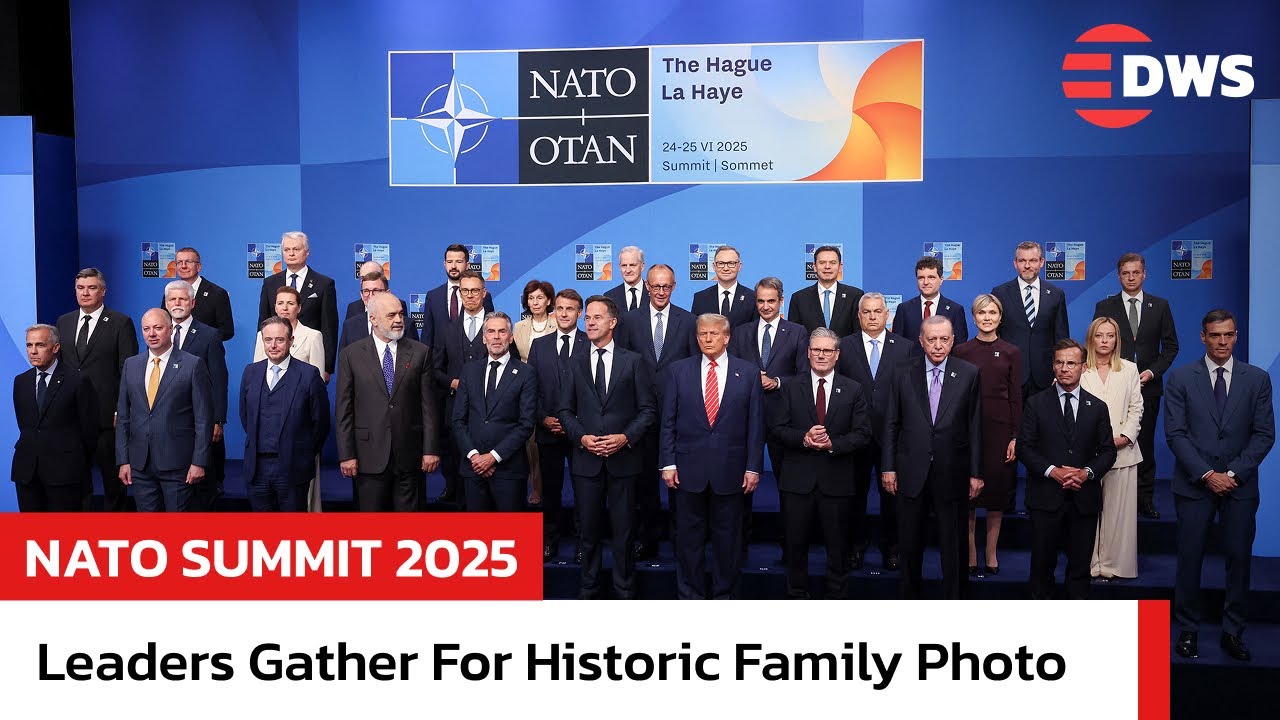 NATO Leaders Gather for Historic Family Photo at 2025 Summit in The ...