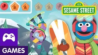 sesame street grovers winter games game video