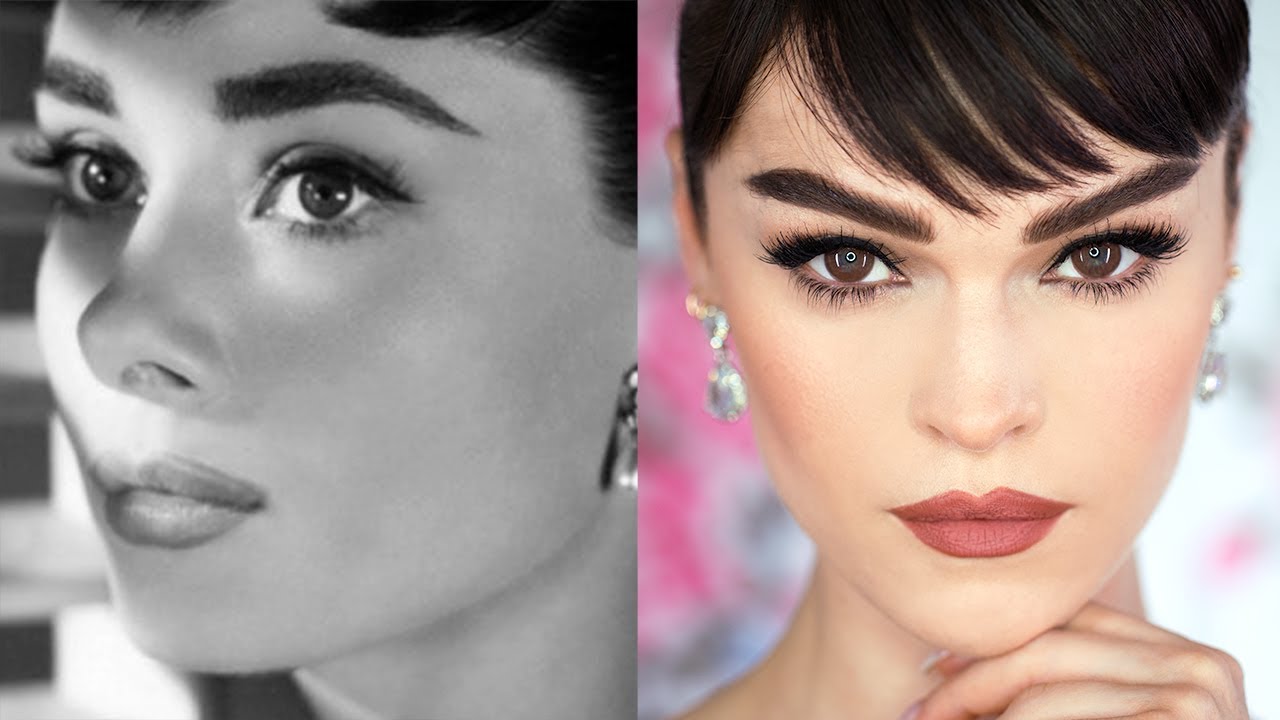 The Audrey Beat Inspired Make Up Look By Audrey Hepburn Youtube