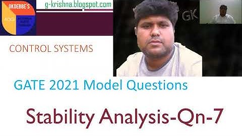 GATE-2021-Control Systems Model Questions-Stability Analysis q7
