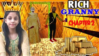 Rich Granny chapter 2 | rich granny | boat escape | full gameplay | youtuber sisters screenshot 4