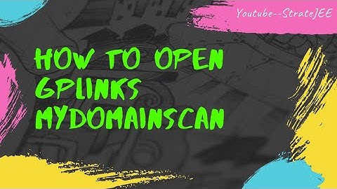 How to Open GPlinks / MydomainScan links | Free study material links kaise open kare??