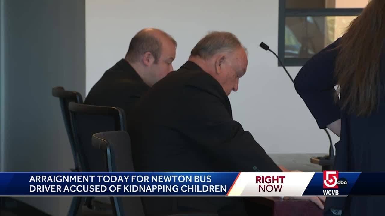 Bus driver accused of kidnapping young children appears in court - YouTube