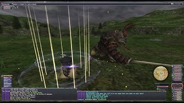 FFXI Beastmaster Mythic weapon skill: Primal Rend (Eden)