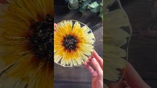 Resin art with alcohol ink, epoxy flower 🌸 DIY #diy