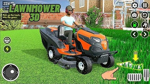 Lawn Mower 3D - Cutting Grass - level 1 & 2 Gameplay Android,iOS 