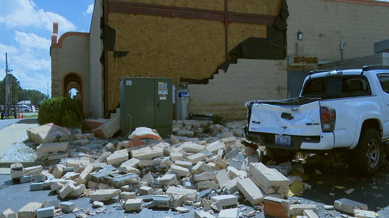 EF-3 tornado destroys store buildings in Rocky Mount - YouTube
