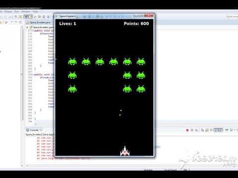 Programming game in Java: Space Invaders - YouTube