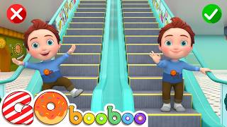 Escalator Safety Song | Educational Kids Songs | GoBooBoo Kids Songs & Nursery Rhymes