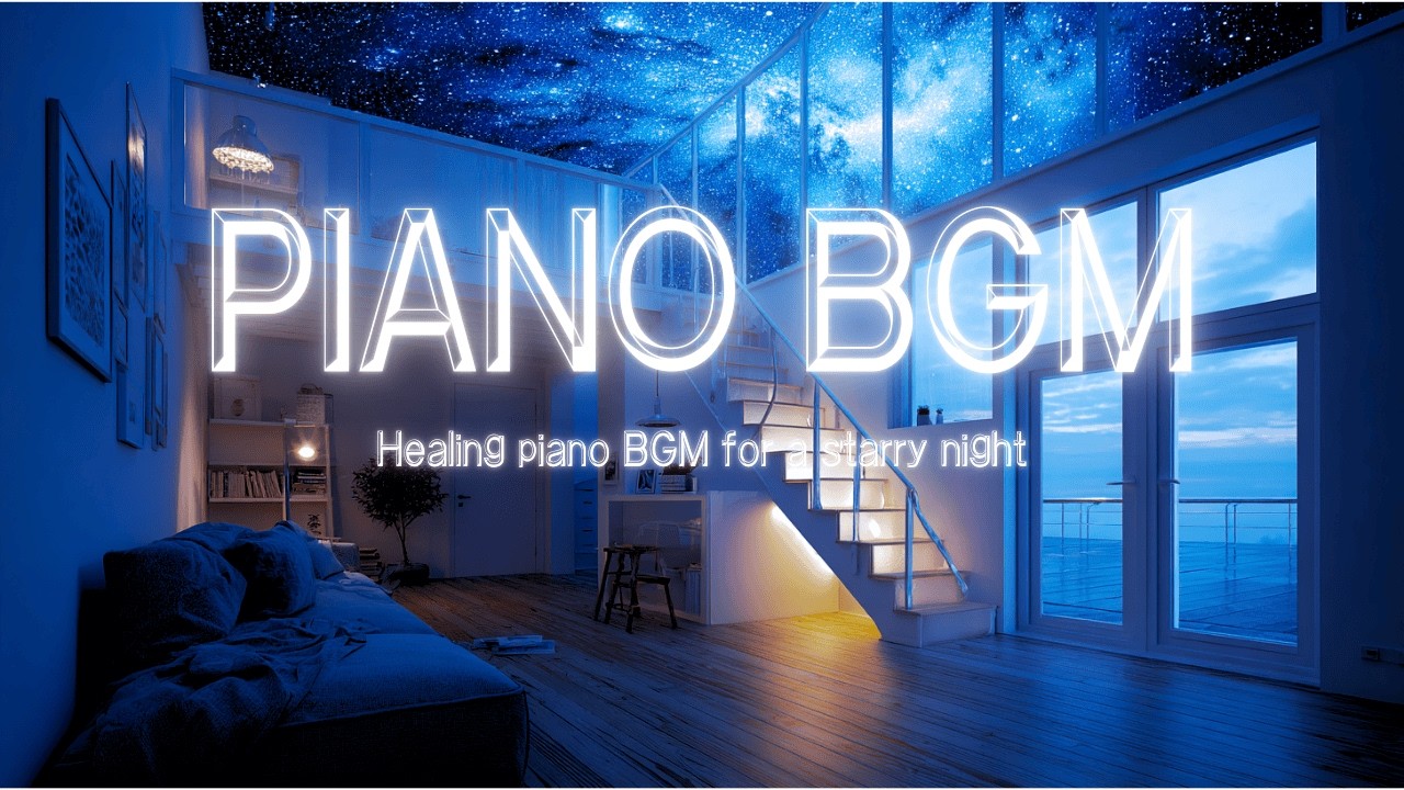 【 Piano Sound 】星空に癒されるように聴くピアノサウンド🎹 | ゆったりくつろぐ時間に🎵 #ピアノ #piano #癒し #BGM #星空