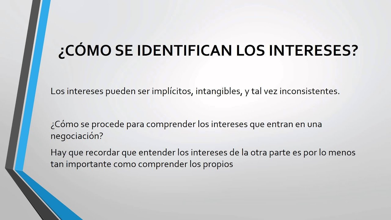 Concentrese en los intereses, No en las posiciones (Trabajo Escolar