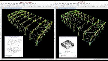 TCVN 2737:2023 VÀ ASCE 7-10 - SO SÁNH GIÁ TRỊ MOMENT VÀ CHUYỂN VỊ  CHO CÔNG TRÌNH NHÀ XƯỞNG 30Mx56M
