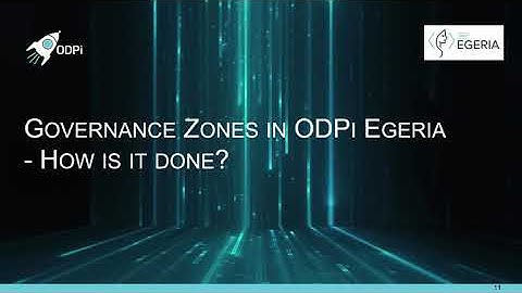 Governance Zones in ODPi Egeria