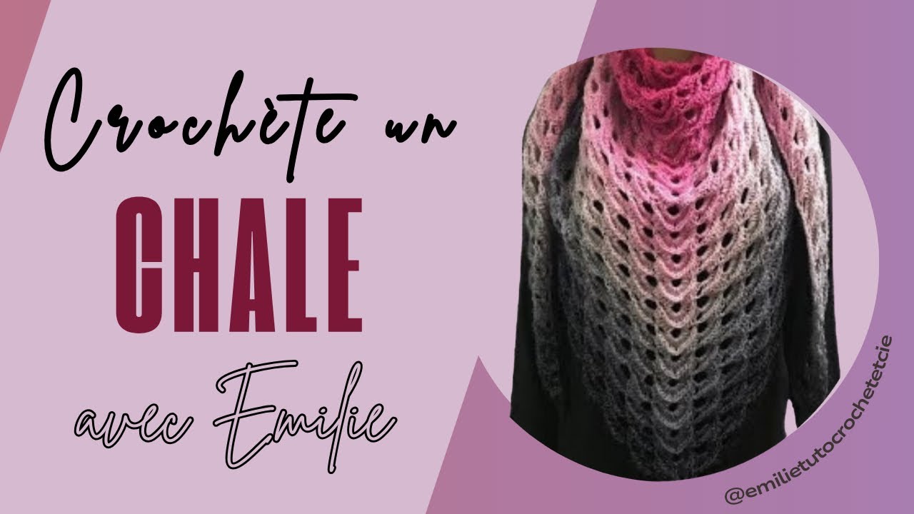 Châle Rosée au crochet ( Scheepjes whirl)