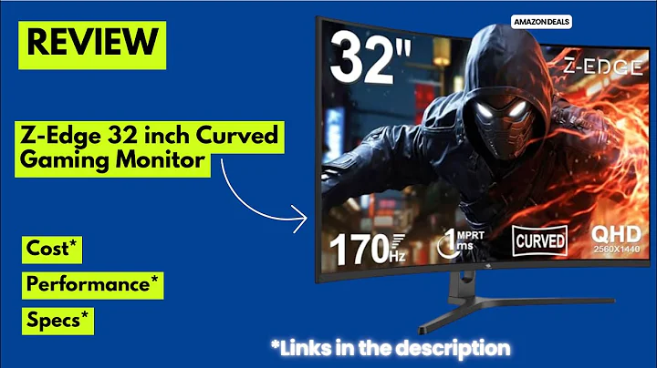 Z-Edge 32" Curved Gaming Monitor Review – QHD 1440P, 170Hz, 1ms MPRT, Ultra Slim Bezel