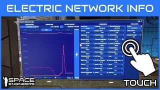 Electric Network Info Touch App - Space Engineers