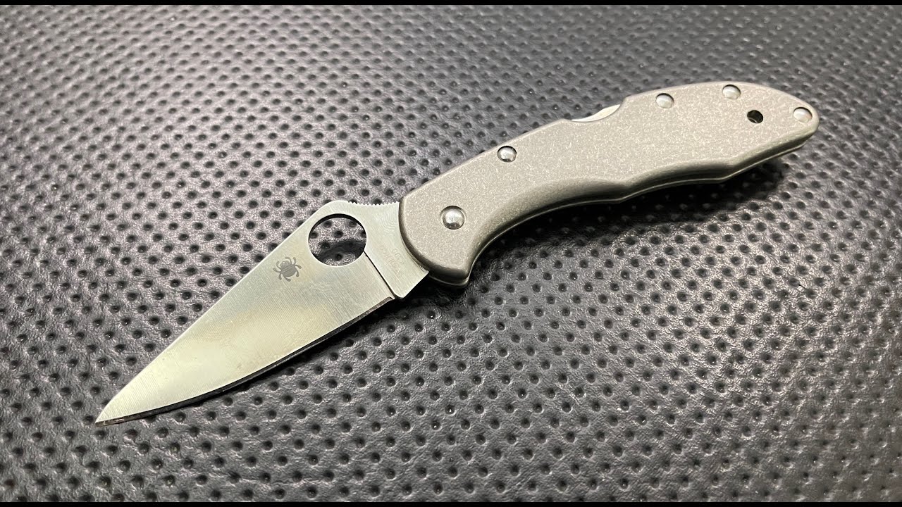 Flytanium Titanium Scales for the Spyderco Delica: The Full Nick  