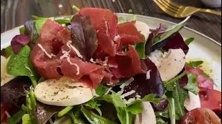 سلطة البروزاولا الايطاليه. How To Make Bresaola Italian Salad