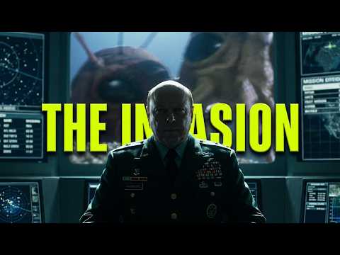 General Hammond in "The Outer Limits" Being Briefed About Aliens