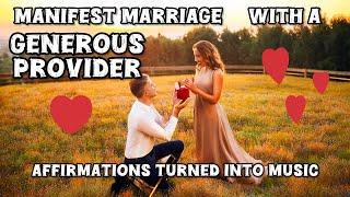 Manifest Marriage With a Generous Provider While You Sleep 😴 ❤️Affirmations Songs, Subconscious Mind