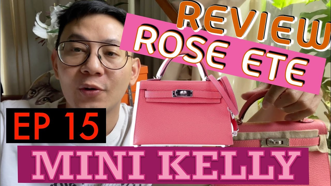 HERMES *RARE* Micro Tiny Birkin 15 Rose Tyrien vs Mini Kelly 2 Rose Extreme  Comparison Pink Mini Bag 