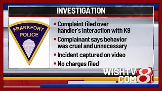 Franklin, Indiana, police dog handler under investigation for animal cruelty in Lebanon, Indiana