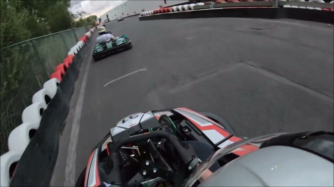 Outdoor/Indoor karting session at Inkart, Puurs (B) 1km race track.